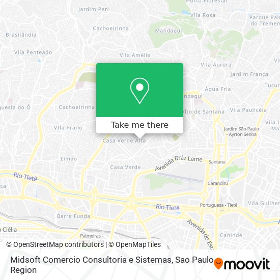 Mapa Midsoft Comercio Consultoria e Sistemas