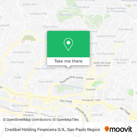 Credibel Holding Financeira S / A. map