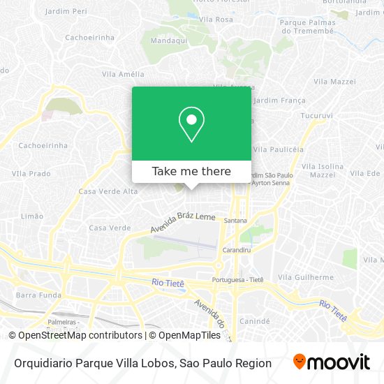 Mapa Orquidiario Parque Villa Lobos