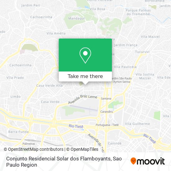 Mapa Conjunto Residencial Solar dos Flamboyants