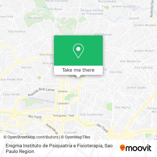 Enigma Instituto de Psiquiatria e Fisioterapia map