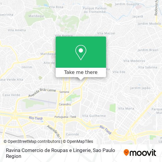 Mapa Ravina Comercio de Roupas e Lingerie