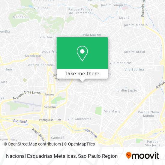 Nacional Esquadrias Metalicas map