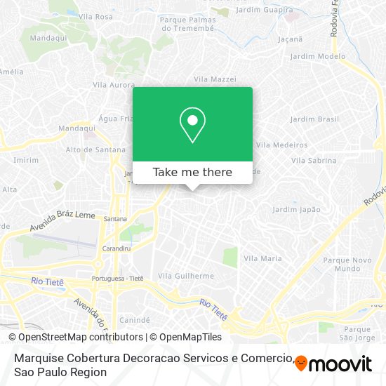 Marquise Cobertura Decoracao Servicos e Comercio map