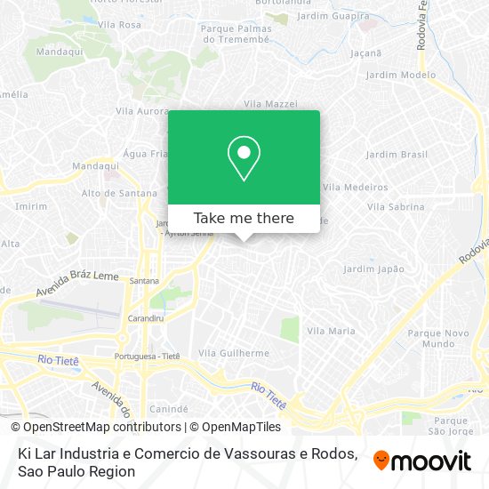 Mapa Ki Lar Industria e Comercio de Vassouras e Rodos