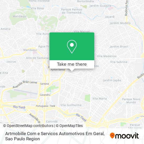 Mapa Artmobille Com e Servicos Automotivos Em Geral