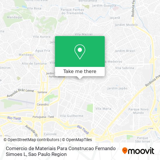 Mapa Comercio de Materiais Para Construcao Fernando Simoes L