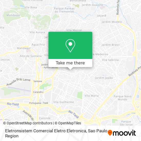 Mapa Eletronsistem Comercial Eletro Eletronica