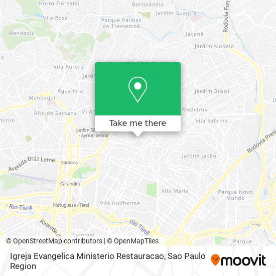 Mapa Igreja Evangelica Ministerio Restauracao