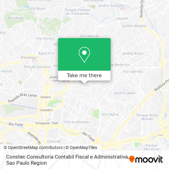 Mapa Constec Consultoria Contabil Fiscal e Administrativa