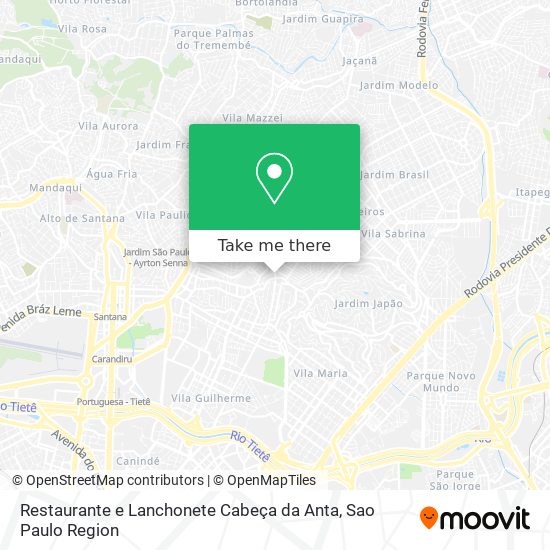 Restaurante e Lanchonete Cabeça da Anta map