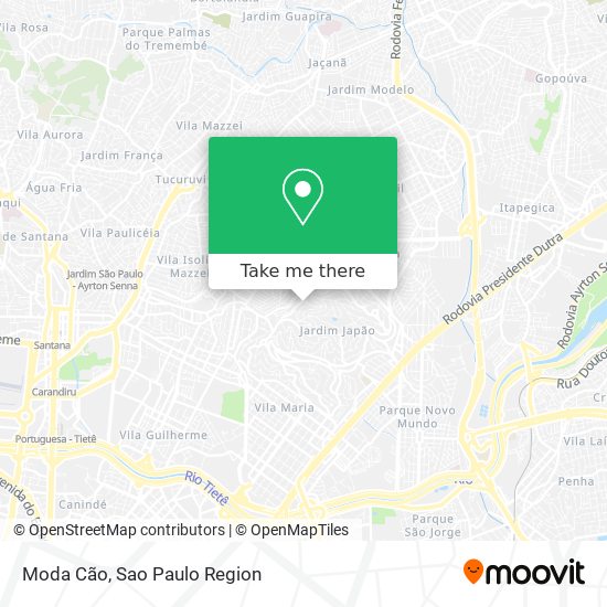 Moda Cão map