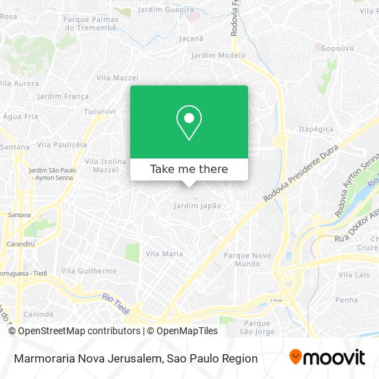 Marmoraria Nova Jerusalem map