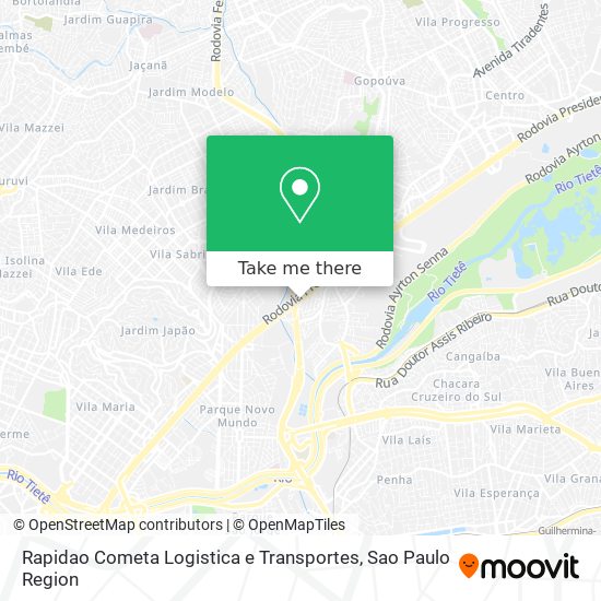 Rapidao Cometa Logistica e Transportes map