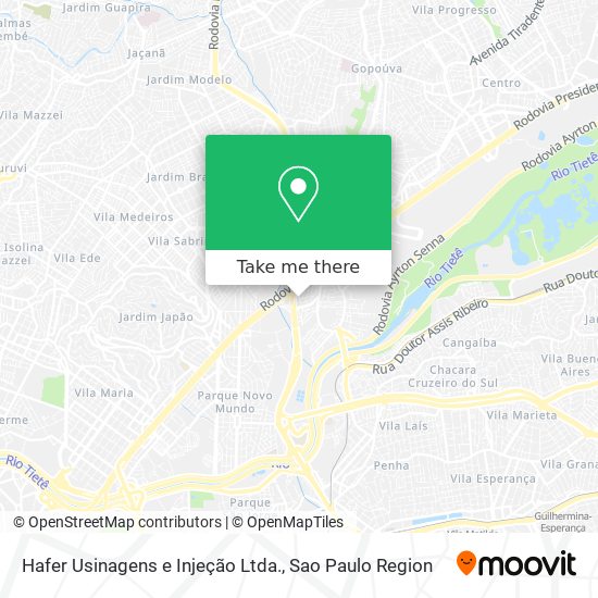 Hafer Usinagens e Injeção Ltda. map