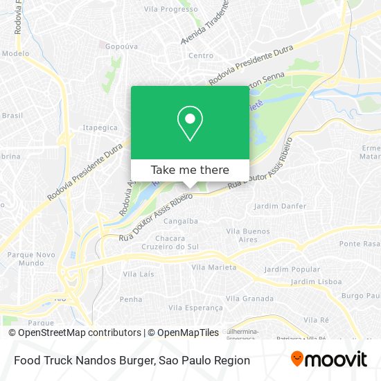 Mapa Food Truck Nandos Burger