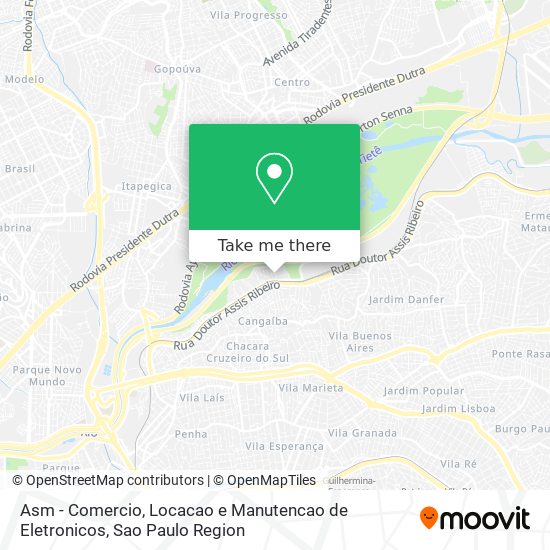 Asm - Comercio, Locacao e Manutencao de Eletronicos map