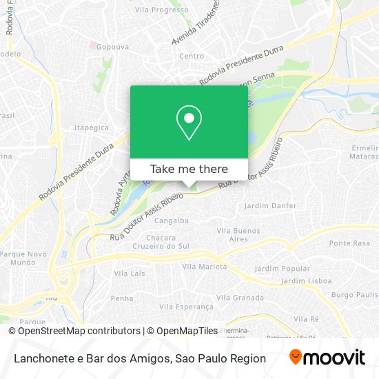 Lanchonete e Bar dos Amigos map