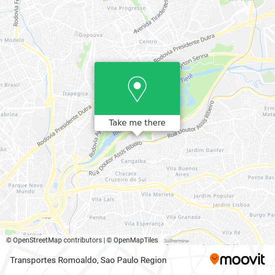 Mapa Transportes Romoaldo