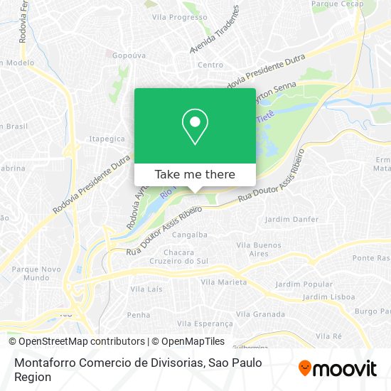 Montaforro Comercio de Divisorias map