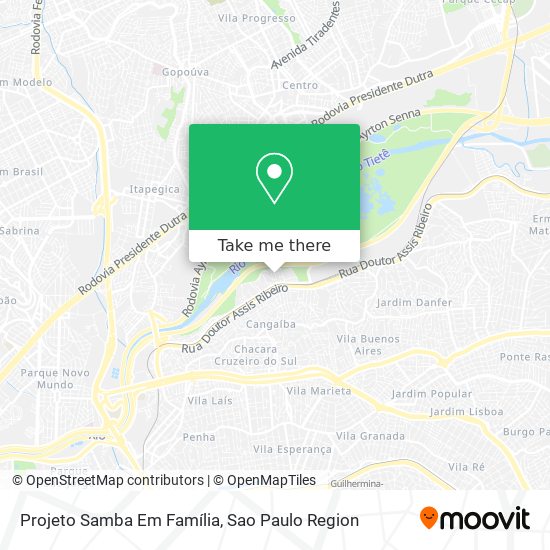 Mapa Projeto Samba Em Família