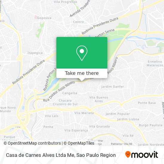 Mapa Casa de Carnes Alves Ltda Me