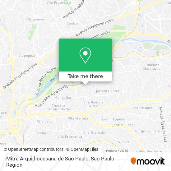 Mitra Arquidiocesana de São Paulo map