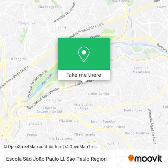 Mapa Escola São João Paulo Ll