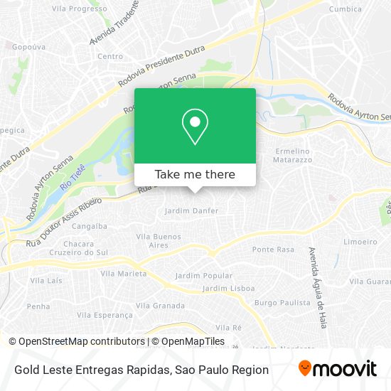 Mapa Gold Leste Entregas Rapidas