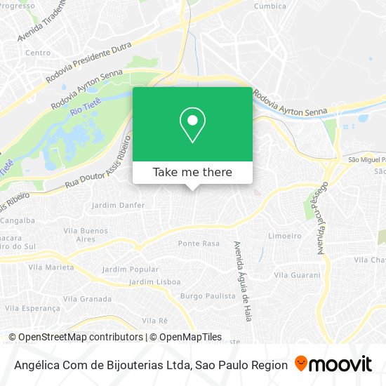 Mapa Angélica Com de Bijouterias Ltda