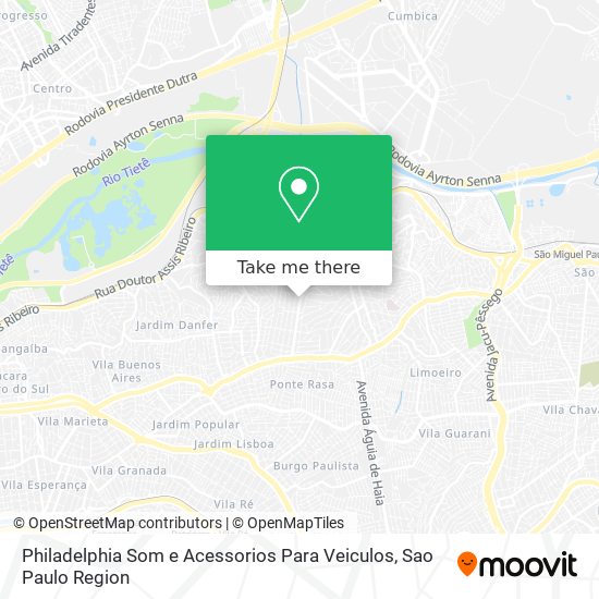 Mapa Philadelphia Som e Acessorios Para Veiculos