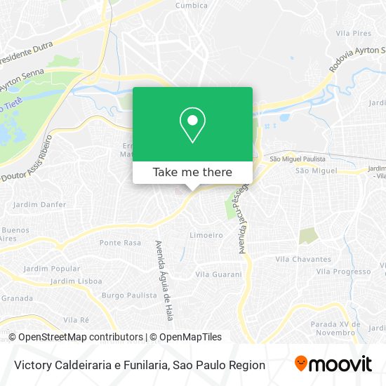 Victory Caldeiraria e Funilaria map