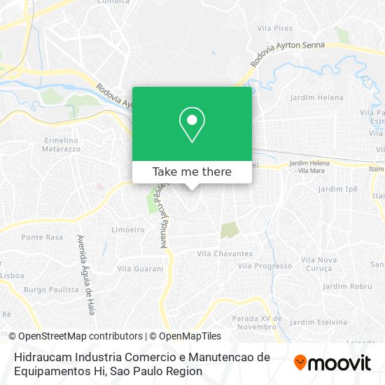 Mapa Hidraucam Industria Comercio e Manutencao de Equipamentos Hi