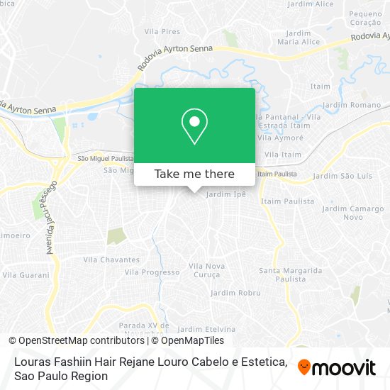 Louras Fashiin Hair Rejane Louro Cabelo e Estetica map