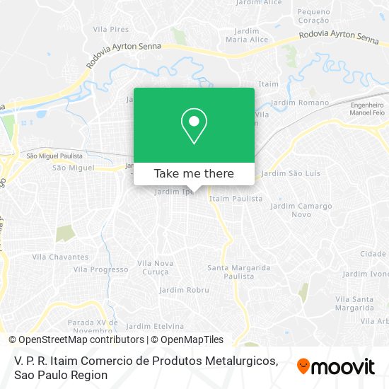 V. P. R. Itaim Comercio de Produtos Metalurgicos map