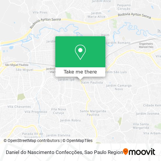 Daniel do Nascimento Confecções map