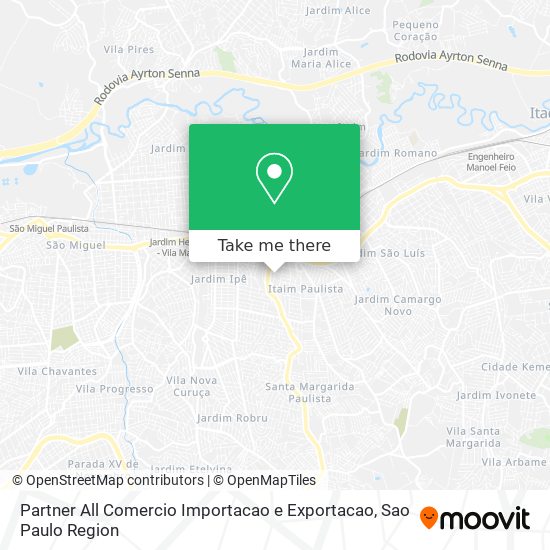 Mapa Partner All Comercio Importacao e Exportacao