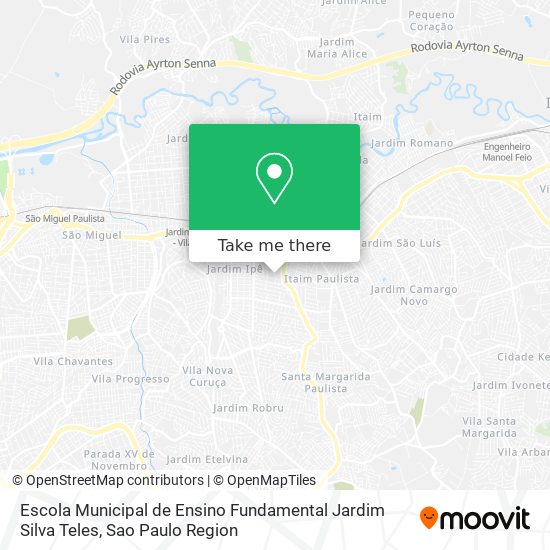 Escola Municipal de Ensino Fundamental Jardim Silva Teles map