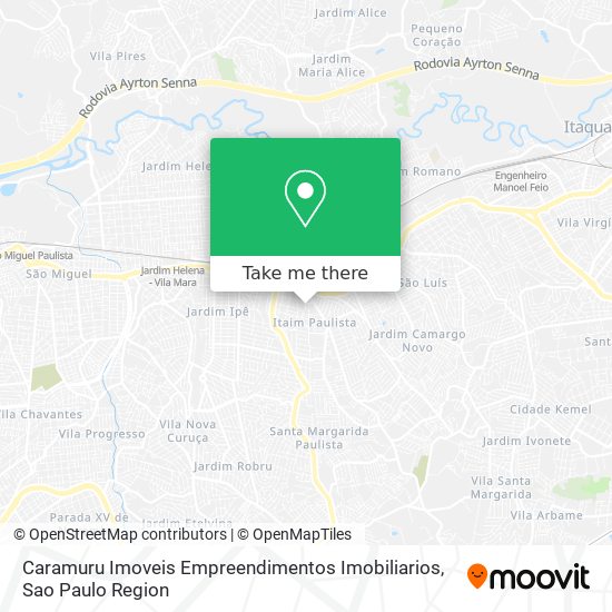 Mapa Caramuru Imoveis Empreendimentos Imobiliarios