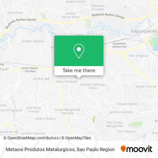 Metaoxi Produtos Metalurgicos map