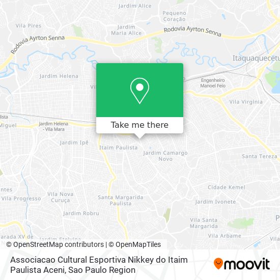 Associacao Cultural Esportiva Nikkey do Itaim Paulista Aceni map