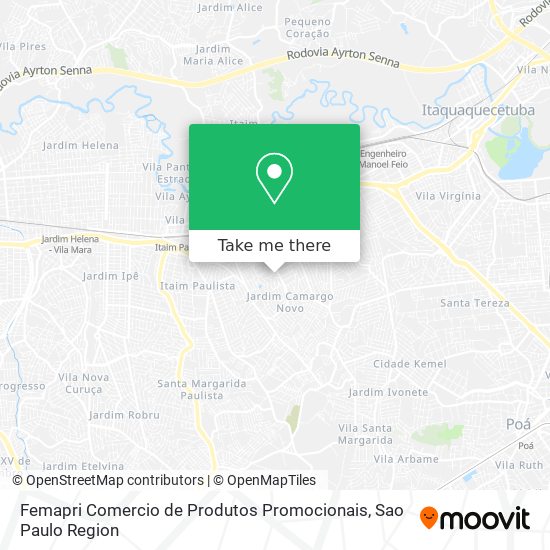 Femapri Comercio de Produtos Promocionais map