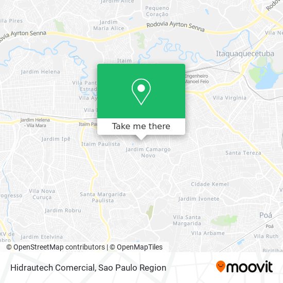 Mapa Hidrautech Comercial