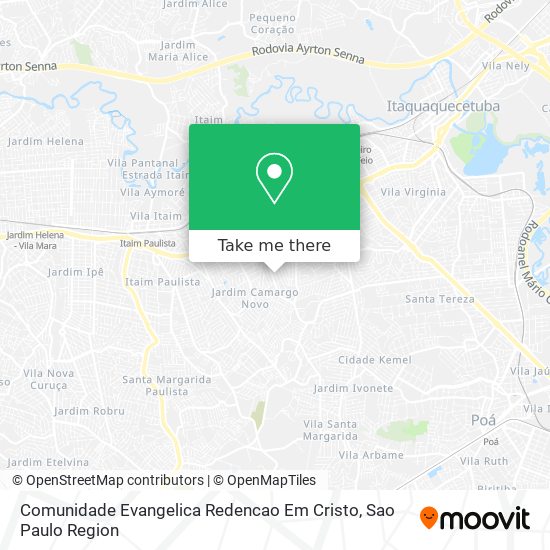 Comunidade Evangelica Redencao Em Cristo map