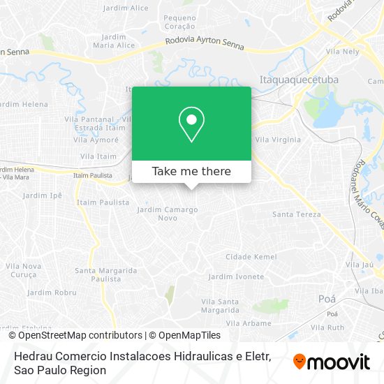 Hedrau Comercio Instalacoes Hidraulicas e Eletr map