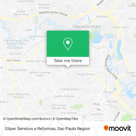 Gilper Servicos e Reformas map