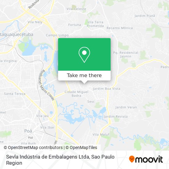 Sevla Indústria de Embalagens Ltda map