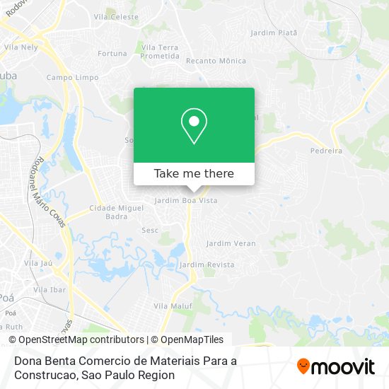 Dona Benta Comercio de Materiais Para a Construcao map