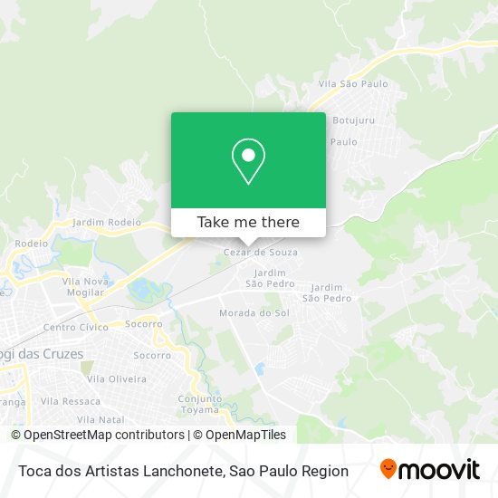 Toca dos Artistas Lanchonete map