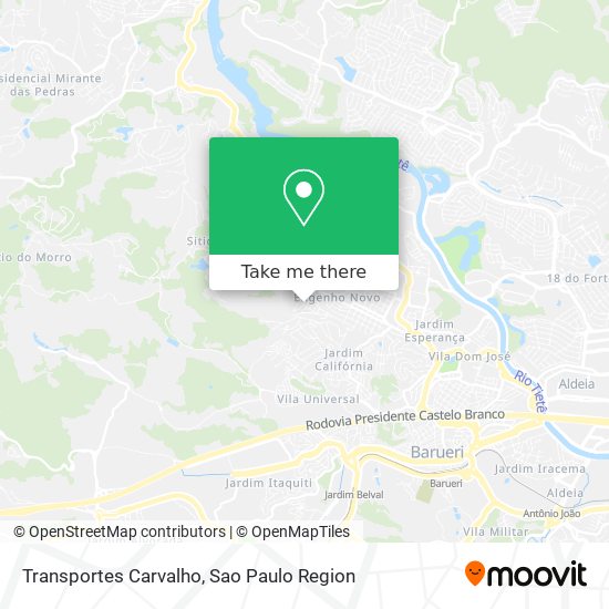 Transportes Carvalho map